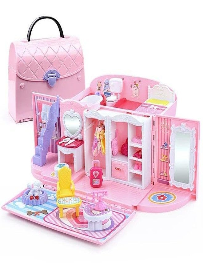 Babelly Children's Girls Toys Kitchen Toys Girl Dreams Handbag Play House Princess Toy Handbag Bedroom Play House Birthday Gift 3-12 Old - Image 1
